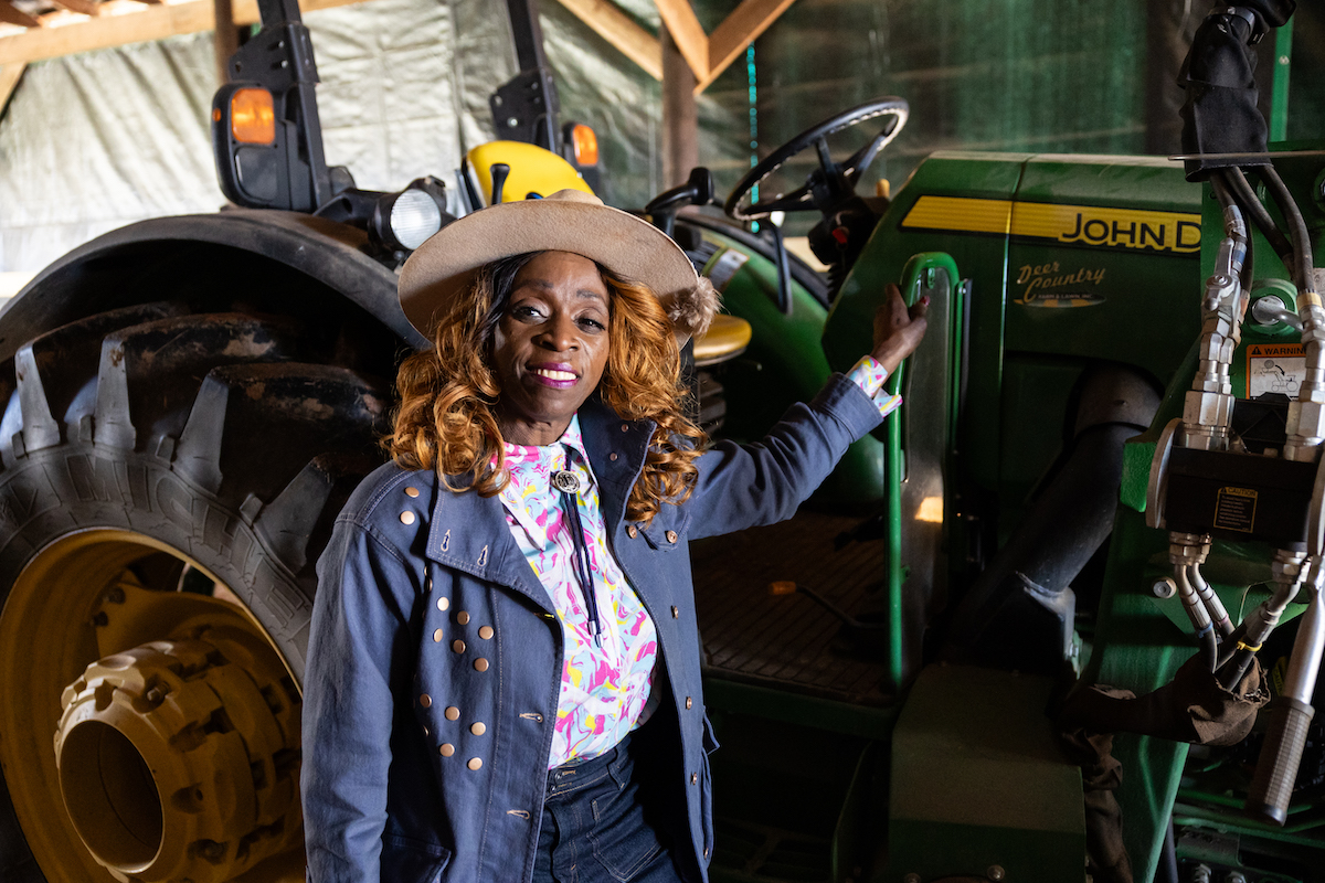 Hillery Goodgame in Georgia as part of The Conservation Fund's Working Farms program.