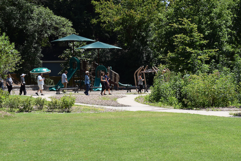 Children play at Lindsay Street Park