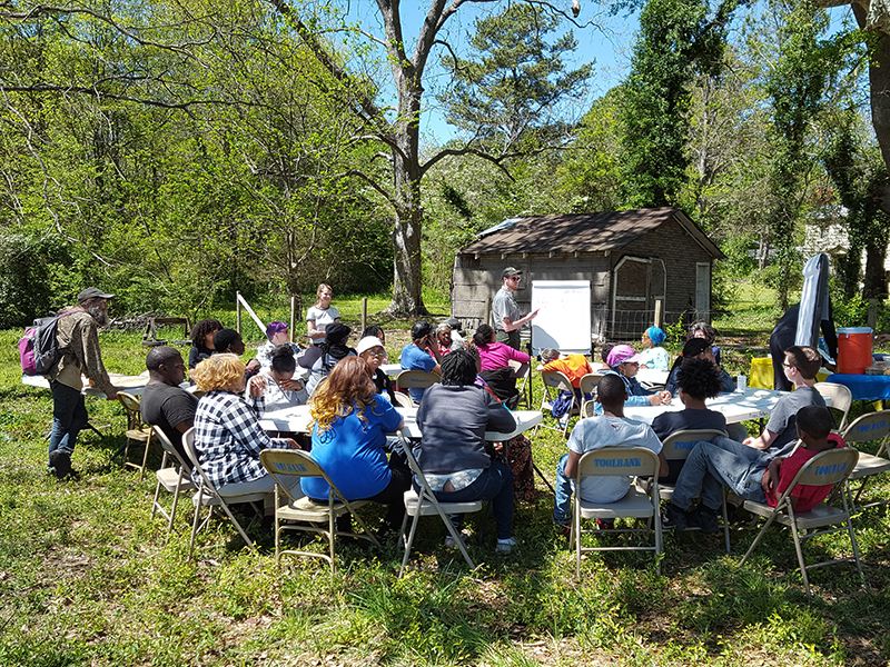 In the fall of  2016, The Conservation Fund  acquired 7.1 acres of land on Browns Mill Road in southeast Atlanta.  This site will become Atlanta's first Community Urban Food Forest, as well as a new model for a City of Atlanta park.