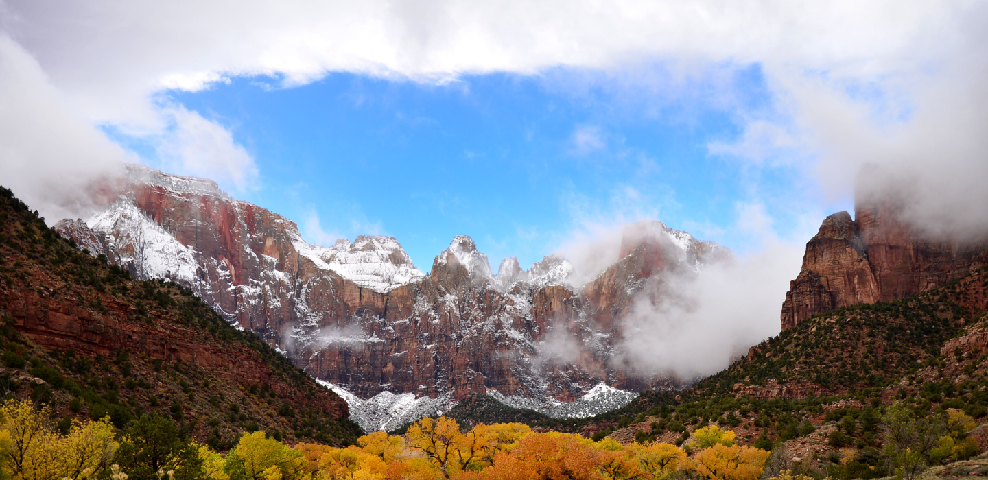 A view within Zion Regional Recreation area