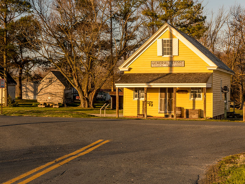 The General Store in Bucktown, Maryland—one of the most influential places of Harriet Tubman's young life—still stands as a rare survivor from her era. Photo credit: EcoPhotography