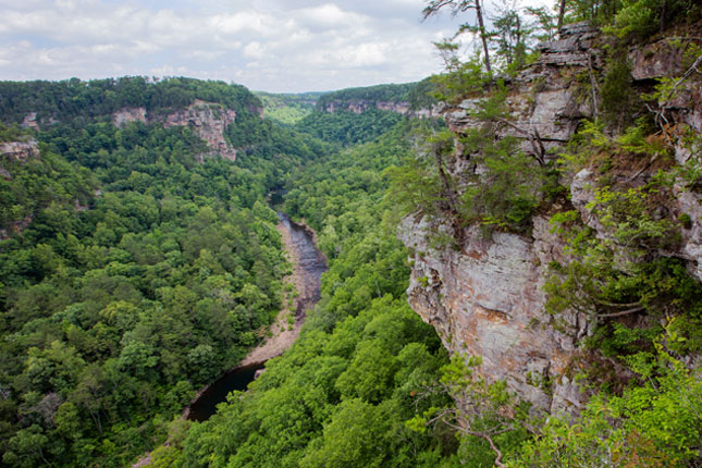 Overlook At Little River Canyon Photo Stacy Funderburke/The Conservation Fund.  Established by the National Park Service to protect the scenic and biological integrity of the Little River, the Little River Canyon National Preserve is a national treasure in the heart of Alabama.