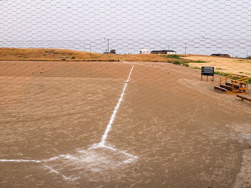 A reproduction baseball field at Minidoka National Historic Site. There were at least a dozen such fields at the time of incarceration. Photo by Richard Alan Hannon.