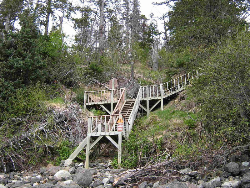 Saddle Trail Property - Trail Stairs Photo. Credit: Alaska.org