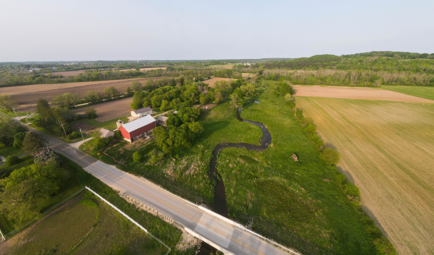The Milwaukee River flows through protected property in Wisconsin.