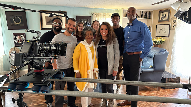 Behind the scenes of the documentary making process with Barbara Shores, JSU film crew and Phillip Howard.