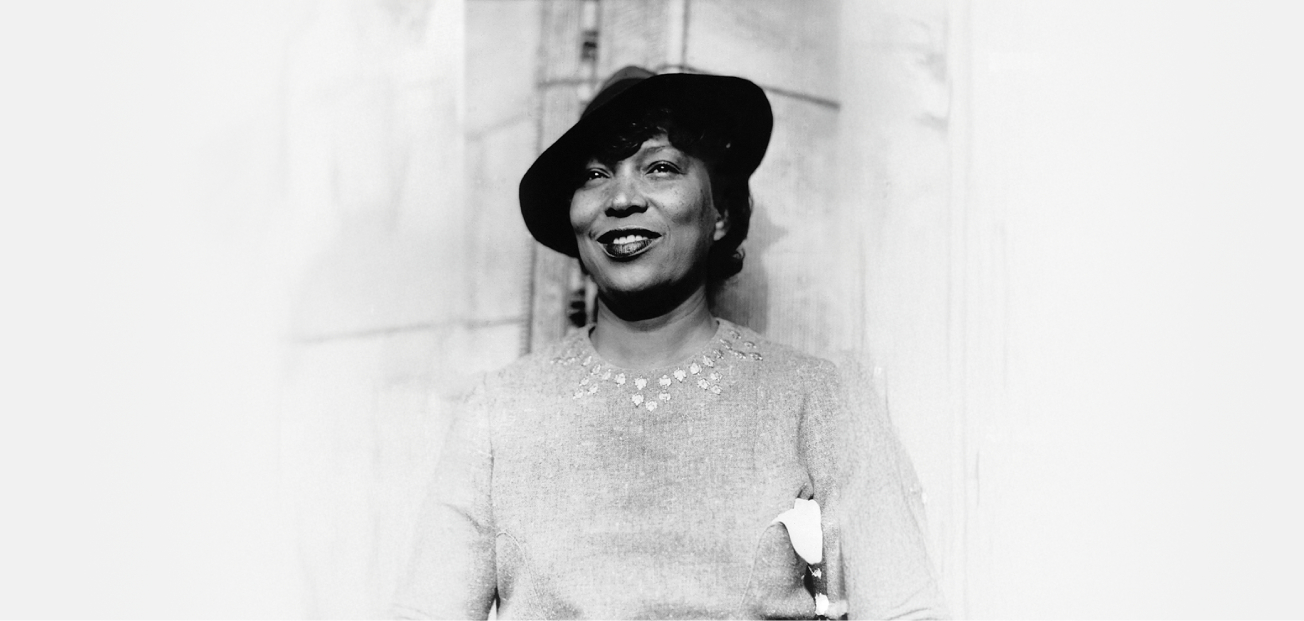 Portrait of Zora Neale Hurston.